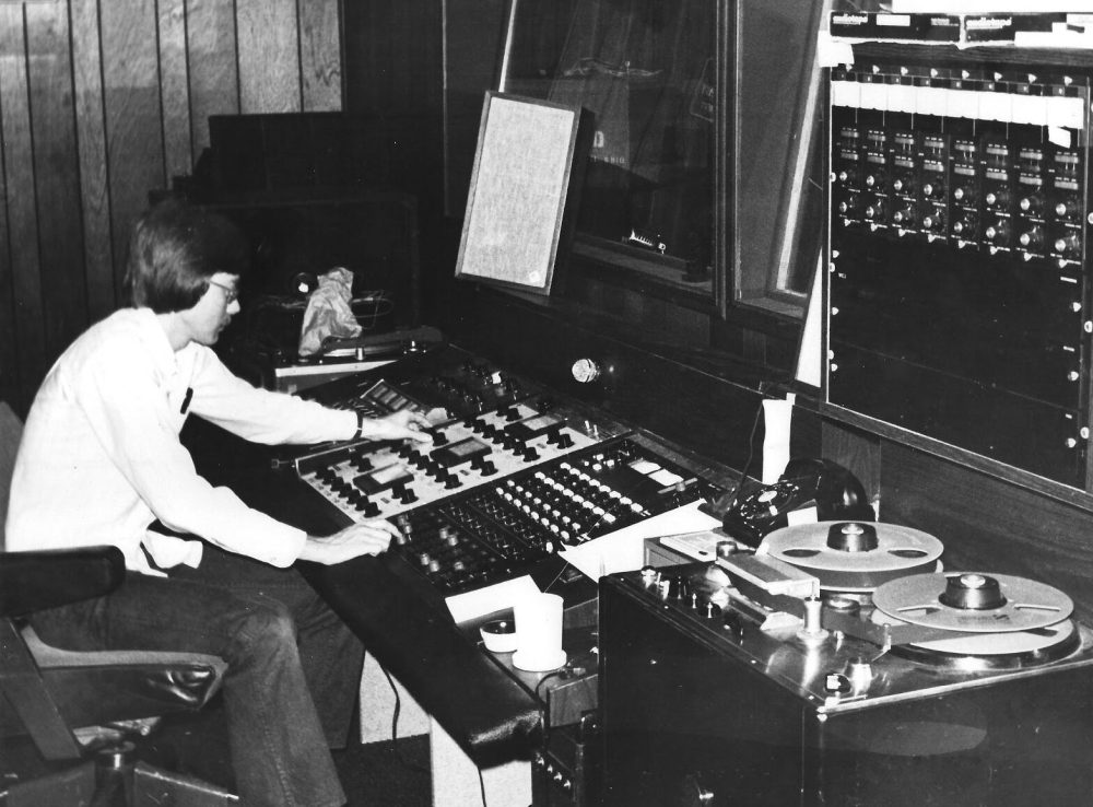 randy mcnutt at studio b, 1975